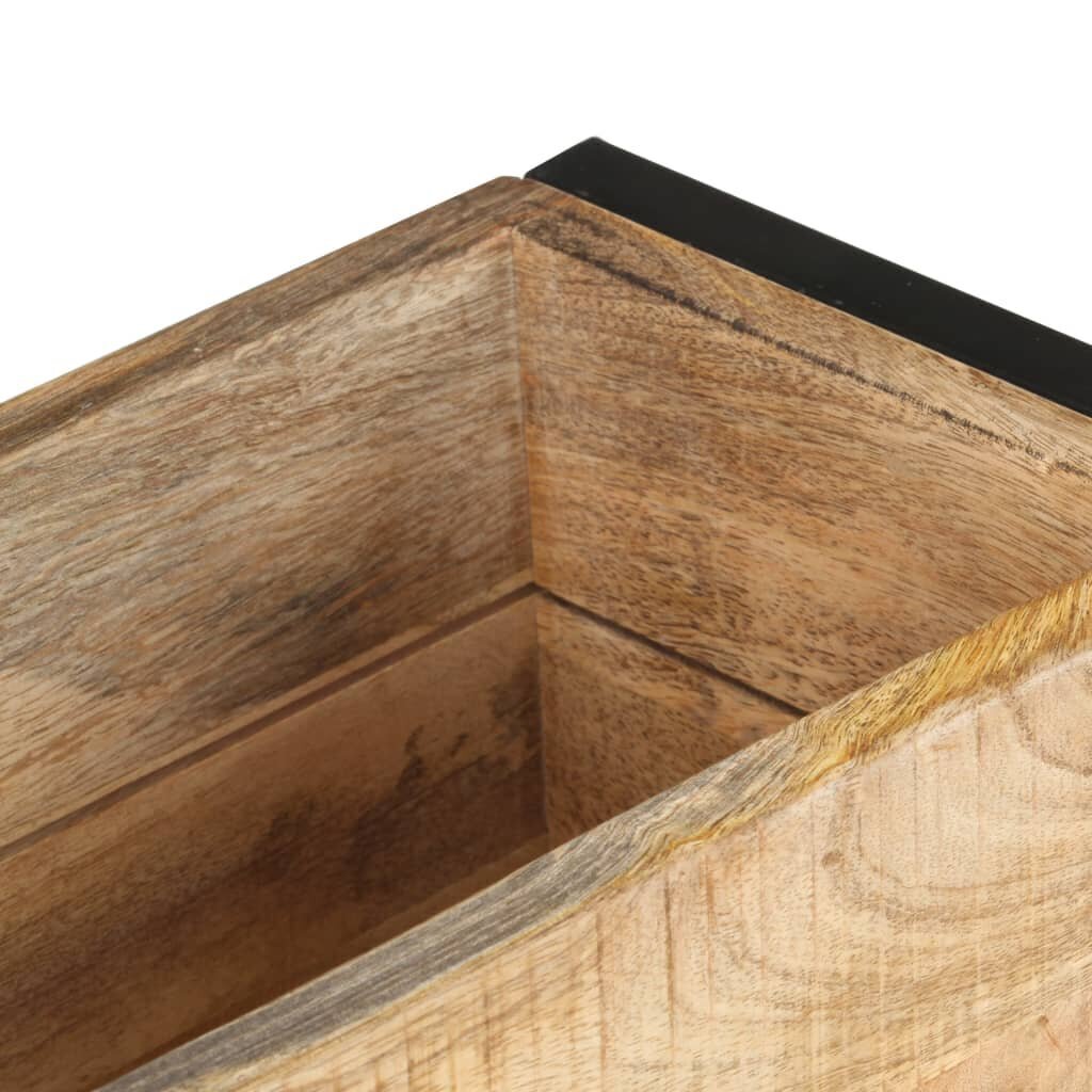 Lovelis, 60x20x68cm, neapdorota mango mediena cena un informācija | Balkona kastes | 220.lv