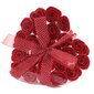 Sarkanas ziepju rozes sirds formas kastītē, 24 gab. цена и информация | Ziepes | 220.lv