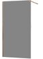 Dušas sieniņa Mexen Kioto, rose gold/grafīta stikls 70,80,90,100,110,120x200 cm цена и информация | Dušas durvis, dušas sienas | 220.lv