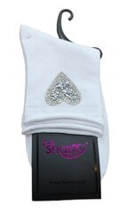 Носки для девочек с украшениями be Snazzy SK-40, белые цена и информация | Носки, колготки для девочек | 220.lv