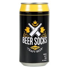 Vīriešu zeķes bundžā Beer socks - Save water drink beer cena un informācija | Vīriešu zeķes | 220.lv