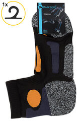 Спортивные носки для бега Stark Soul 2074, унисекс, черно-оранжевые цена и информация | Мужские носки | 220.lv