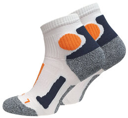 Спортивные носки для бега Stark Soul 2074, унисекс, бело-оранжевые цена и информация | Мужские носки | 220.lv
