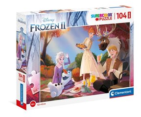 Головоломка Clementoni Supercolor Puzzle Disney Страна льда/Frozen II, 23757, 104 д. цена и информация | Пазлы | 220.lv