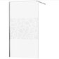 Dušas sieniņa Mexen Kioto, hroms/stikls ar rakstu 70,80,90,100,110,120x200 cm цена и информация | Dušas durvis, dušas sienas | 220.lv