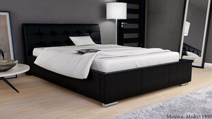 Кровать Campo 160x200 см, черная цена и информация | Кровати | 220.lv