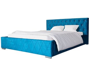Кровать Diori 140x200 см, синяя цена и информация | Кровати | 220.lv
