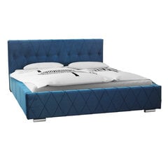 Кровать Carlo 140х200 см, синяя цена и информация | Кровати | 220.lv