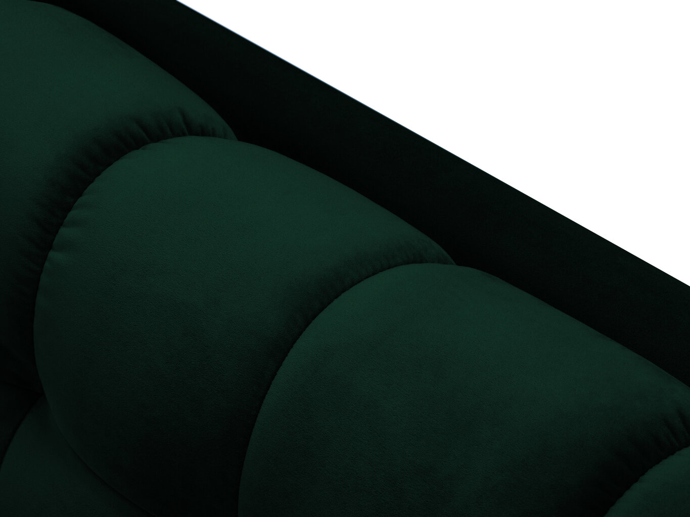 Trīsvietīgs dīvāns Cosmopolitan Design Bali, tumši zaļš/zelta krāsas cena un informācija | Dīvāni | 220.lv