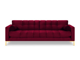 Četrvietīgs dīvāns Cosmopolitan Design Bali, sarkans/zelta krāsas cena un informācija | Dīvāni | 220.lv
