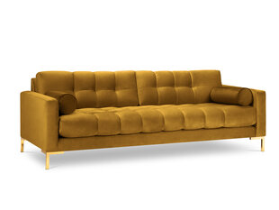 Četrvietīgs dīvāns Cosmopolitan Design Bali, dzeltens/zelta krāsas cena un informācija | Dīvāni | 220.lv