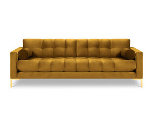 Četrvietīgs dīvāns Cosmopolitan Design Bali, dzeltens/zelta krāsas cena un informācija | Dīvāni | 220.lv