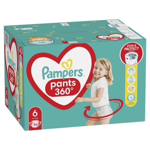 Autiņbiksītes - biksītes PAMPERS Mega Pack S6, 84 gab., 14-16 kg цена и информация | Autiņbiksītes | 220.lv