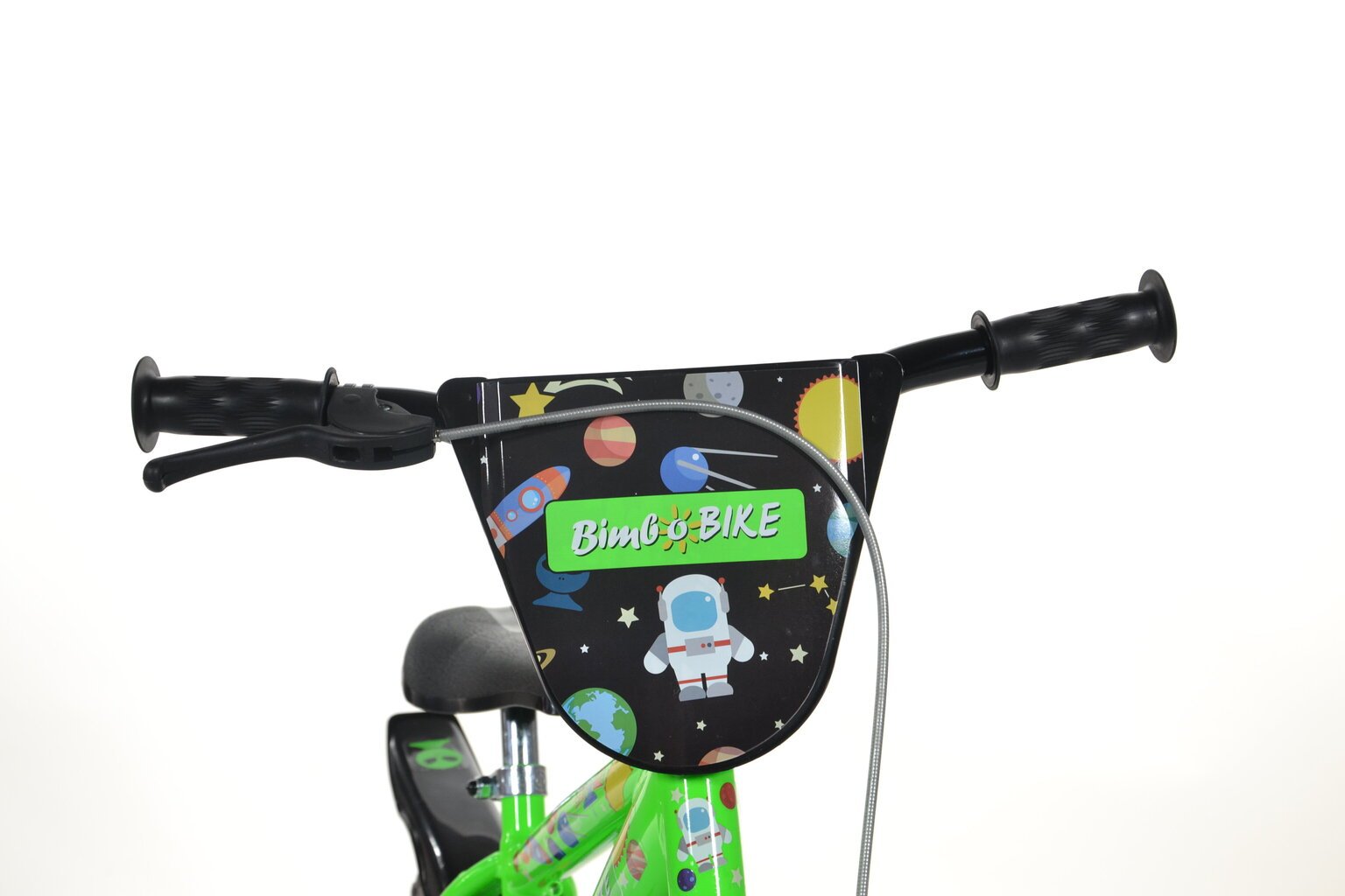 Velosipēds bērniem Bimbo Bike 12" Boy Cosmos, zaļš cena un informācija | Velosipēdi | 220.lv