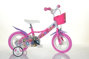 Velosipēds bērniem Bimbo Bike 12" Girl Butterfly, rozā cena un informācija | Velosipēdi | 220.lv