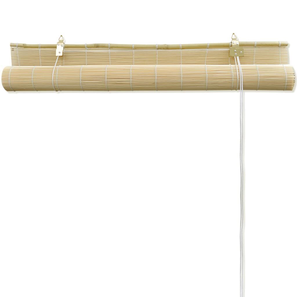 vidaXL ruļļu žalūzija, 150x160 cm, dabīgas krāsas bambuss cena un informācija | Rullo žalūzijas | 220.lv