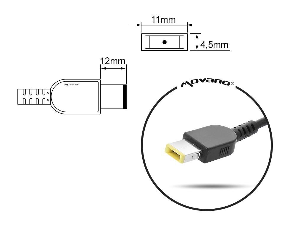 Mitsu 20V, 3.25A cena un informācija | Lādētāji portatīvajiem datoriem | 220.lv