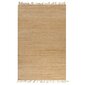 vidaXL paklājs, izgatavots ar rokām, džuta, 120x180 cm, dabīga krāsa cena un informācija | Paklāji | 220.lv
