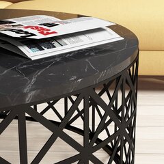 Кофейный столик Kalune Design 845, черный цена и информация | Журнальные столики | 220.lv
