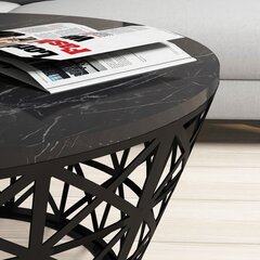 Кофейный столик Kalune Design 845, черный/серый цена и информация | Журнальные столики | 220.lv
