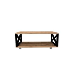 Кофейный столик Kalune Design 835, коричневый/черный цена и информация | Журнальные столики | 220.lv