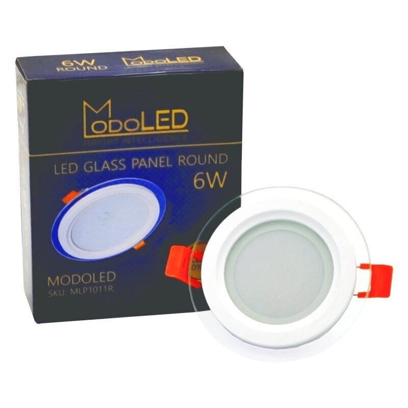 Apalš LED panelis ar stiklu "MODOLED" 6W cena un informācija | Iebūvējamās lampas, LED paneļi | 220.lv