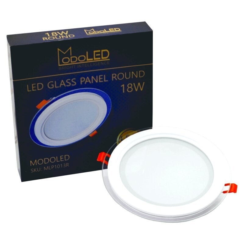 Apalš LED panelis ar stiklu "MODOLED" 18W cena un informācija | Iebūvējamās lampas, LED paneļi | 220.lv