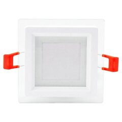 Kvadrāts LED panelis ar stiklu "MODOLED" 6W цена и информация | Монтируемые светильники, светодиодные панели | 220.lv