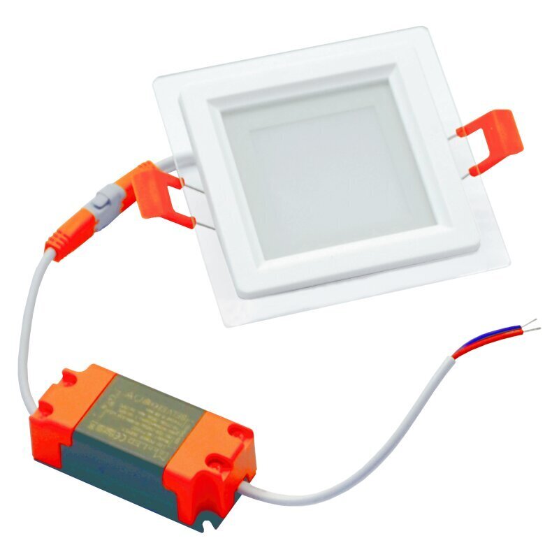 Kvadrāts LED panelis ar stiklu "MODOLED" 6W цена и информация | Iebūvējamās lampas, LED paneļi | 220.lv