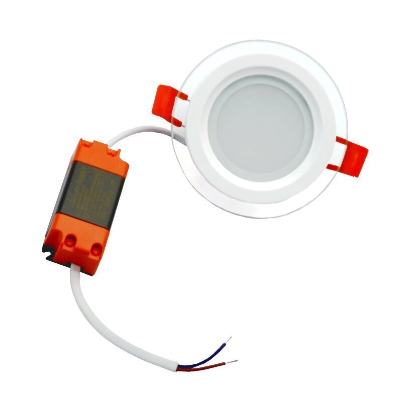 Apalš LED panelis ar stiklu "VESTA" 6W cena un informācija | Iebūvējamās lampas, LED paneļi | 220.lv