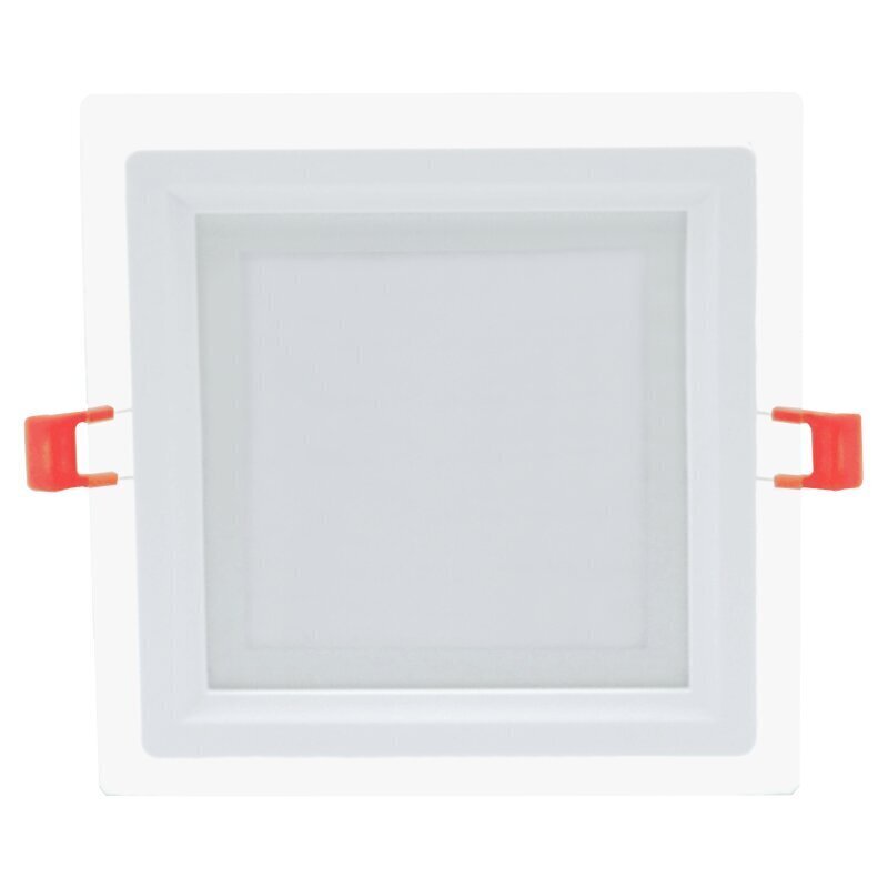 Kvadrāts LED panelis ar stiklu "VESTA" 12W cena un informācija | Iebūvējamās lampas, LED paneļi | 220.lv