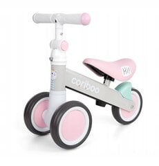 Movino Cariboo Friends Трехколесный велосипед для малышей (1г+) с регурируемым рулем и сидением (25kg макс.) Розовый цена и информация | Балансировочные велосипеды | 220.lv