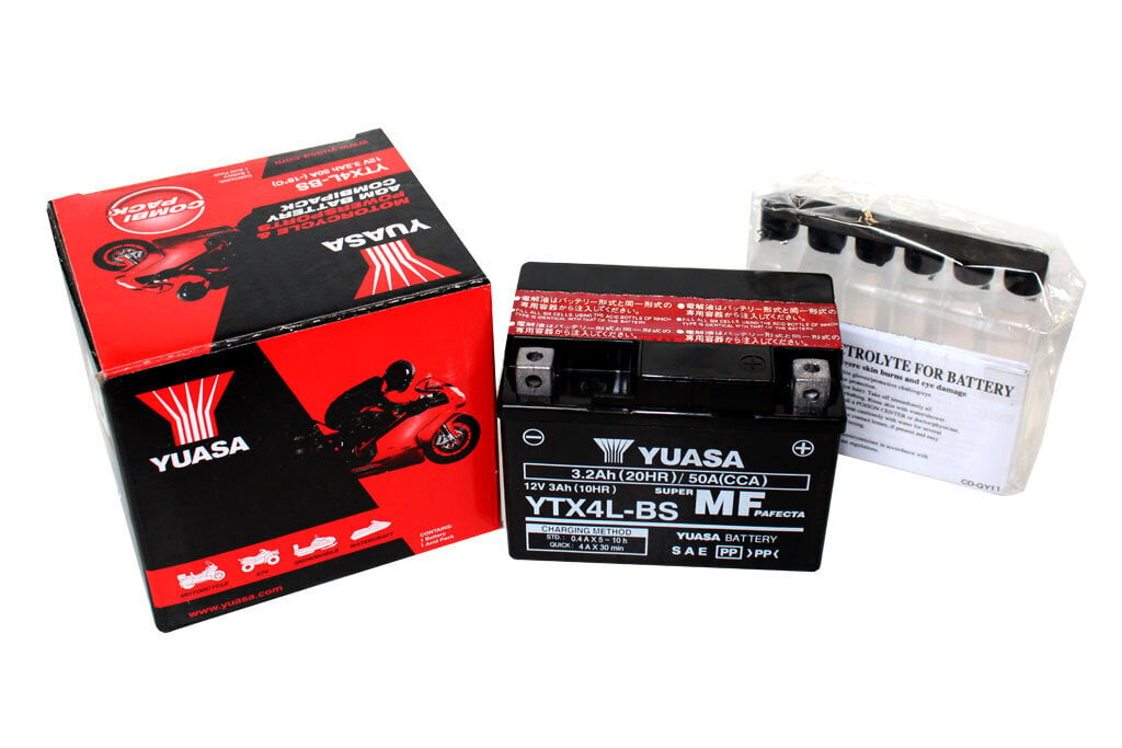 Akumulators motociklam Yuasa 12 V 3 Ah YTX4L-BS cena un informācija | Moto akumulatori | 220.lv