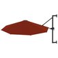 vidaXL saulessargs ar metāla kātu, sarkanbrūns, 300 cm цена и информация | Saulessargi, markīzes un statīvi | 220.lv