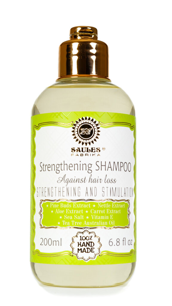 Stiprinošs šampūns AGAINST HAIR LOSS, Saules Fabrika, 200 ml cena un informācija | Šampūni | 220.lv