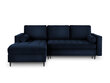 Stūra dīvāns Milo Casa Santo 5S-V, zils/melns цена и информация | Stūra dīvāni | 220.lv