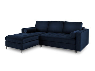 Stūra dīvāns Milo Casa Santo 5S-V, zils/melns цена и информация | Угловые диваны | 220.lv