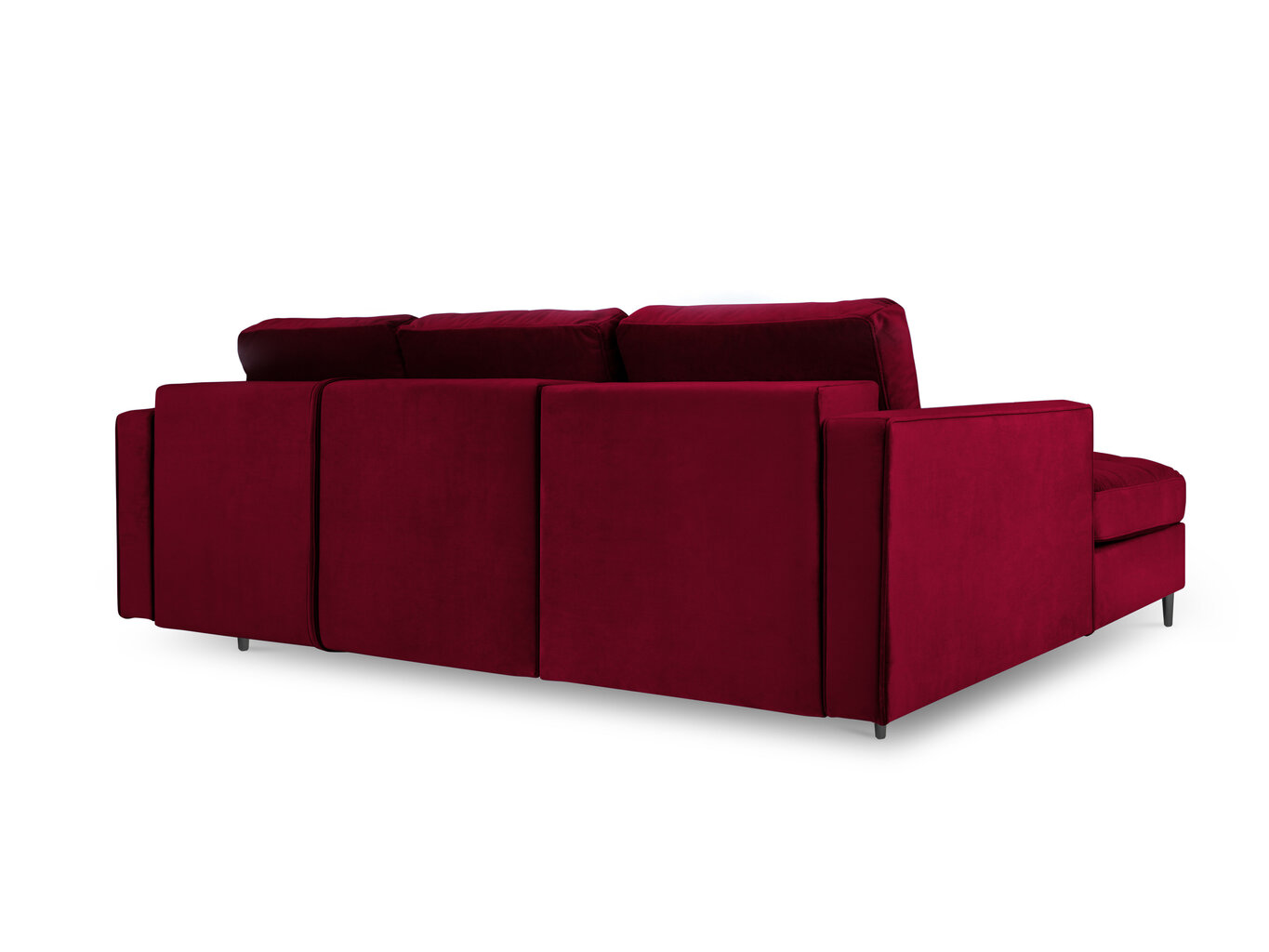 Stūra dīvāns Milo Casa Santo 5S-V, sarkans/melns цена и информация | Stūra dīvāni | 220.lv