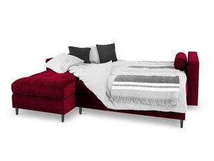 Stūra dīvāns Milo Casa Santo 5S-V, sarkans/melns cena un informācija | Stūra dīvāni | 220.lv