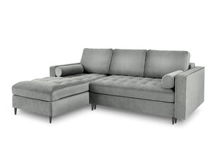 Stūra dīvāns Milo Casa Santo 5S-V, pelēks/melns cena un informācija | Stūra dīvāni | 220.lv
