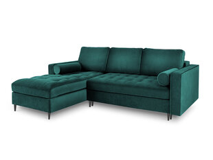 Stūra dīvāns Milo Casa Santo 5S-V, zaļš/melns cena un informācija | Stūra dīvāni | 220.lv