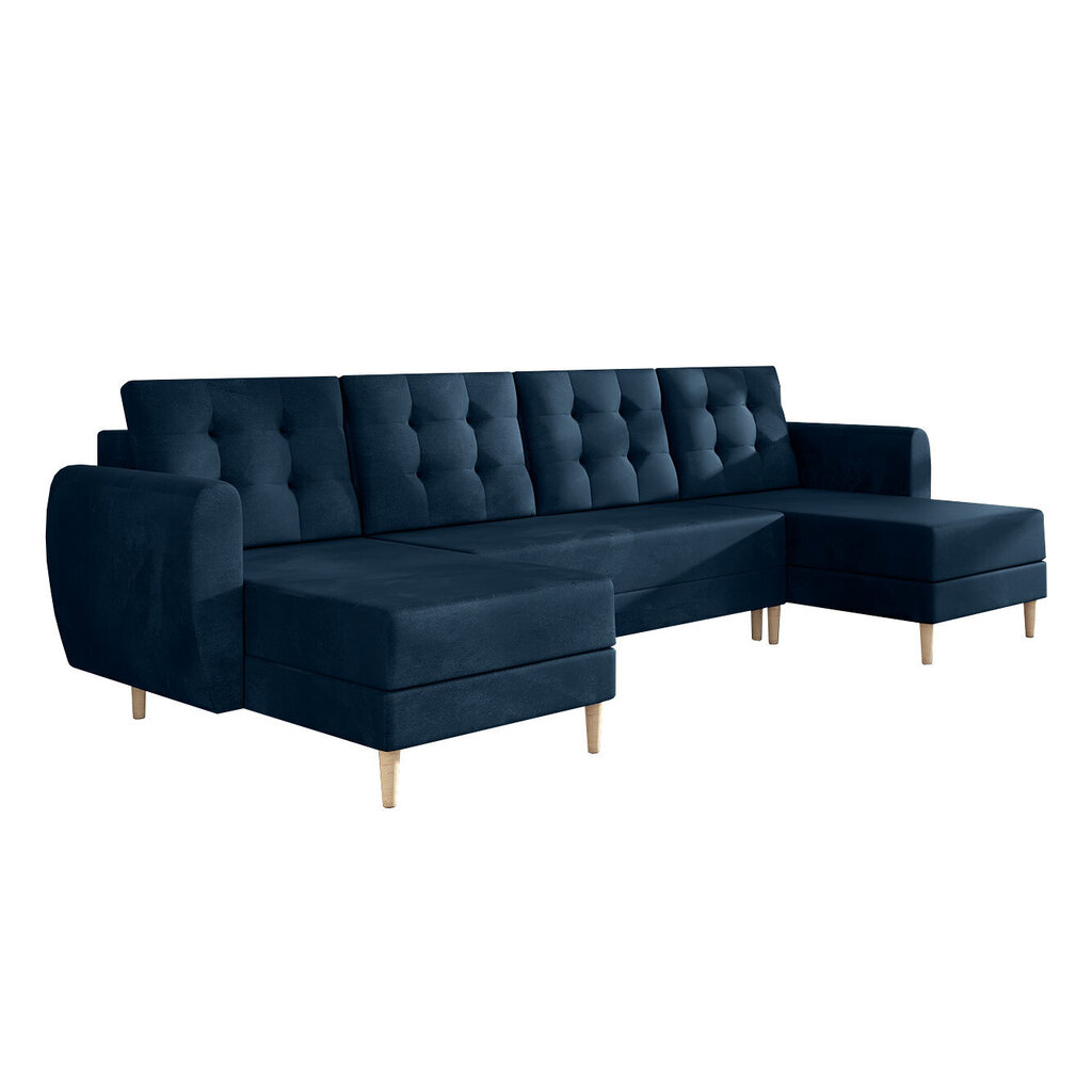 Universāls stūra dīvāns Bergen Max, zils cena un informācija | Stūra dīvāni | 220.lv