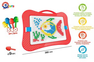 Mozaīka no 340 detaļām cena un informācija | Attīstošās rotaļlietas | 220.lv