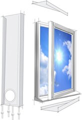 Alpina Air прокладка окна/двери для кондиционера цена и информация | Кондиционеры, рекуператоры | 220.lv