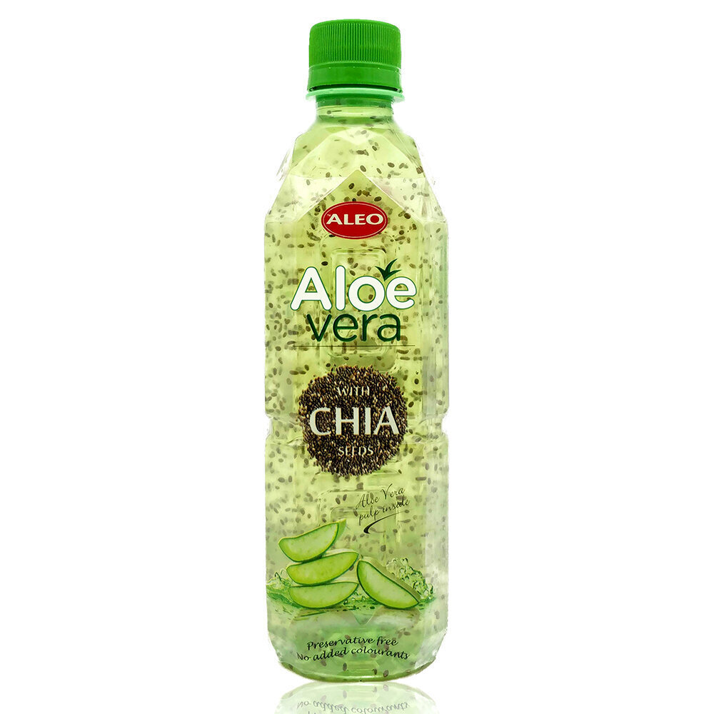 Aloe Vera dzēriens ALEO Chia 500 ml cena un informācija | Atsvaidzinoši dzērieni | 220.lv