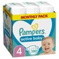 Autiņbiksītes PAMPERS Active Baby MSB S4, 180 gab. цена и информация | Autiņbiksītes | 220.lv