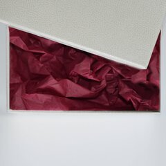 Zīdpapīrs burgundijas krāsa, 5 lapas iepakojumā 50x76cm cena un informācija | Dāvanu saiņošanas materiāli | 220.lv