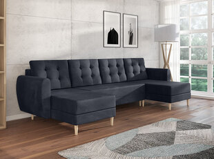 Universāls stūra dīvāns Bergen Max, pelēks cena un informācija | Stūra dīvāni | 220.lv