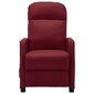 vidaXL Masāžas krēsls, atgāžams, vīna sarkana mākslīgā āda cena un informācija | Atpūtas krēsli | 220.lv
