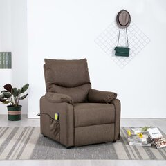 Откидывающееся массажное кресло, красное цена и информация | Кресла в гостиную | 220.lv